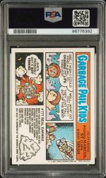 1987 Garbage Pail Kids Stickers K. O. 'D Karl #322A PSA 10 - Image 2