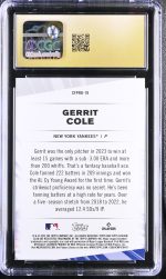 2024 Stadium Club Gerrit Cole #CFPRO-19 Chief Fantasy Pro CGC 10 - Image 2