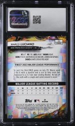 2024 Topps Finest Marco Luciano #42 CGC 10 - Image 2