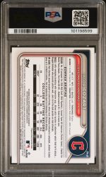 2024 Bowman Draft Chrome Prospect Autographs Jacob Cozart #CPAJCO PSA 8 - Image 2