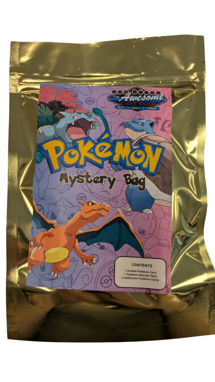 Pokémon Mystery Bag – Graded Card, Booster Pack & More!