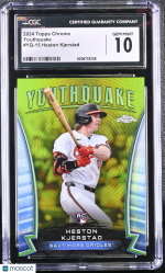 2024 Topps Chrome Heston Kjerstad #YQ-15 Youthquake CGC 10