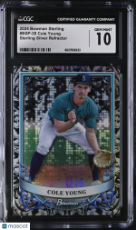 2024 Bowman Sterling Cole Young #BSP-28 CGC 10