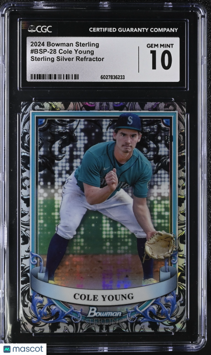 2024 Bowman Sterling Cole Young #BSP-28 CGC 10