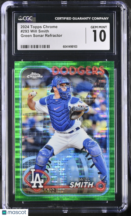 2024 Topps Chrome Will Smith #293 Green Sonar Refractor CGC 10