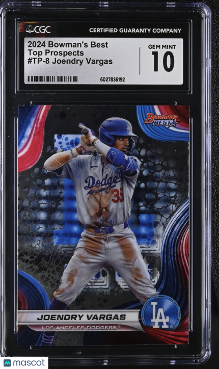 2024 Best Joendry Vargas #TP-8 Top Prospects CGC 10