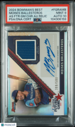 2024 Bowman's Best  Chrome Auto Moises Ballesteros #FGRAMB 399/500 PSA 9