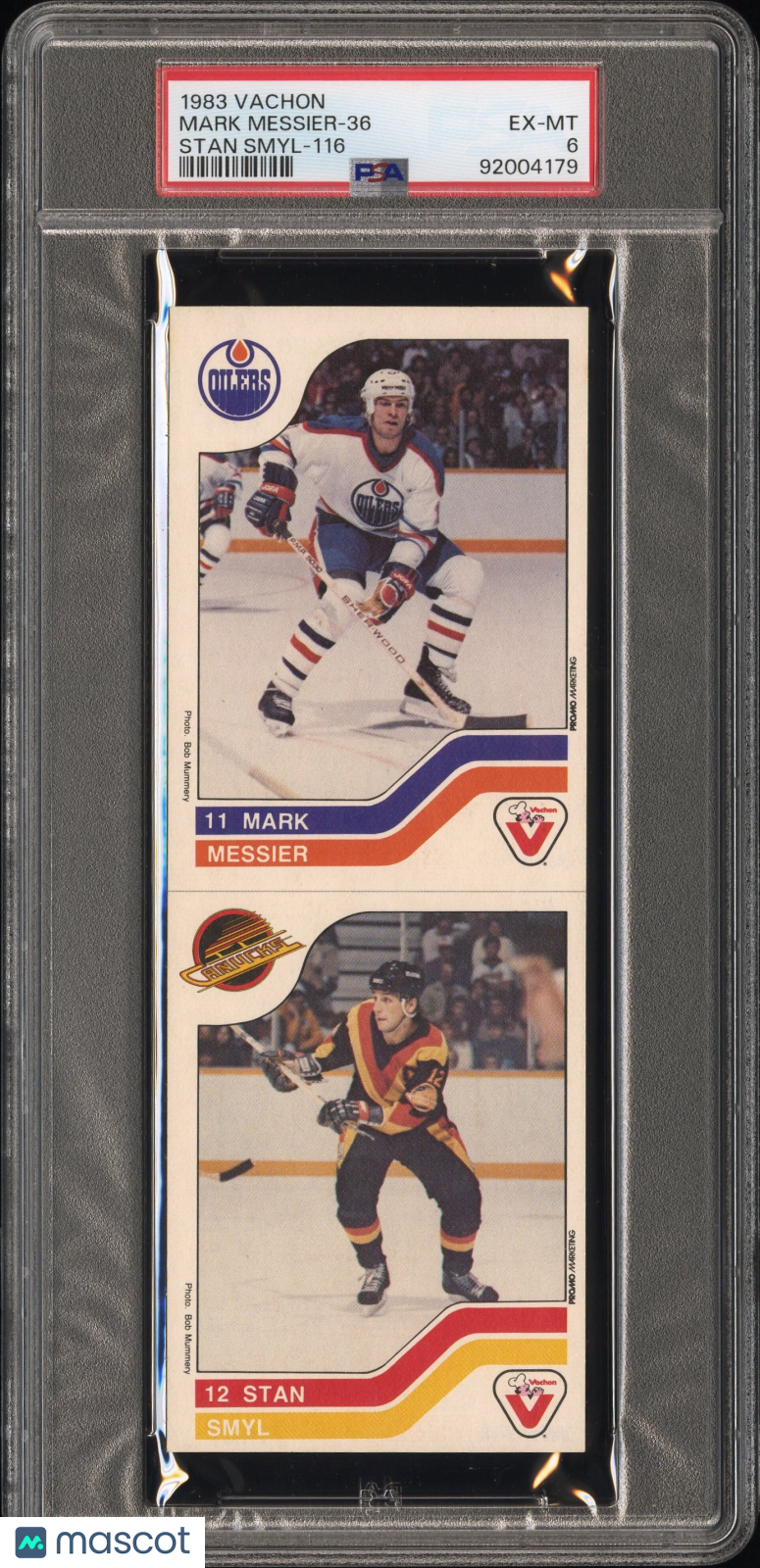 front-watermark-V2_25988f72-9407-49db-b0a5-4c3c7733fa36 1983 Vachon Mark Messier-36 PSA 6 - Image 1