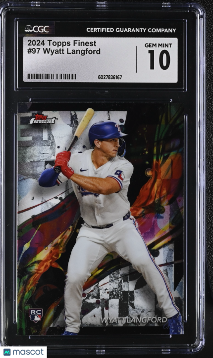 2024 Topps Finest Wyatt Langford #97 CGC 10