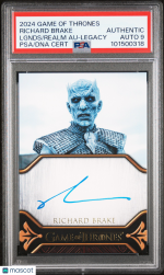 2024 Rittenhouse Game Of Thrones: Legends Of The Realm Autographs Richard Brake PSA A