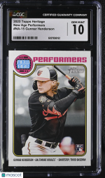 2023 Topps Heritage Gunnar Henderson #NA-15 New Age Performers CGC 10