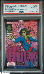 2023 Upper Deck Marvel Platinum Cover Variant She-Hulk #WI97 PSA 10
