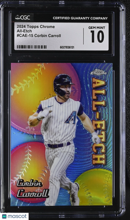 2024 Topps Chrome Corbin Carroll #CAE-15 All-Etch CGC 10
