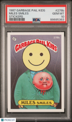 1987 Garbage Pail Kids Stickers Miles Smiles #278b PSA 10