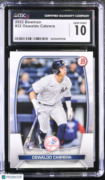 2023 Bowman Oswaldo Cabrera #32 CGC 10