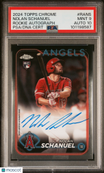 2024 Topps Chrome Rookie Autographs Nolan Schanuel #RANS PSA 9