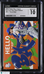 2023 Topps Big League Brett Baty #RC-7 Roll Call Wild Style Edition CGC 10