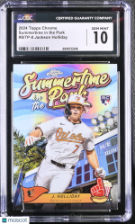 2024 Topps Chrome Jackson Holliday #SITP-8 Summertime in the Park CGC 10