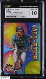 2024 Topps Chrome Julio Rodriguez #CAE-7 All-Etch CGC 10