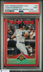 2024 Topps Transcendent Collection Transcendent Icons Chrome Jasson Dominguez #92 PSA 9