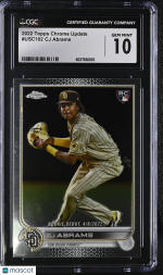 2022 Topps Chrome Update CJ Abrams #USC102 CGC 10