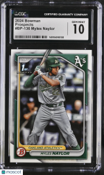 2024 Bowman Myles Naylor #BP-136 Prospects CGC 10