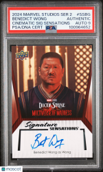 2024 Upper Deck Marvel Studios Series 2 Cinematic Signatures Sensations Benedict Wong #SSBG PSA A