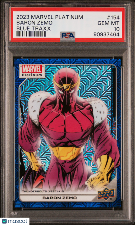2023 Upper Deck Marvel Platinum Baron Zemo #154 PSA 10
