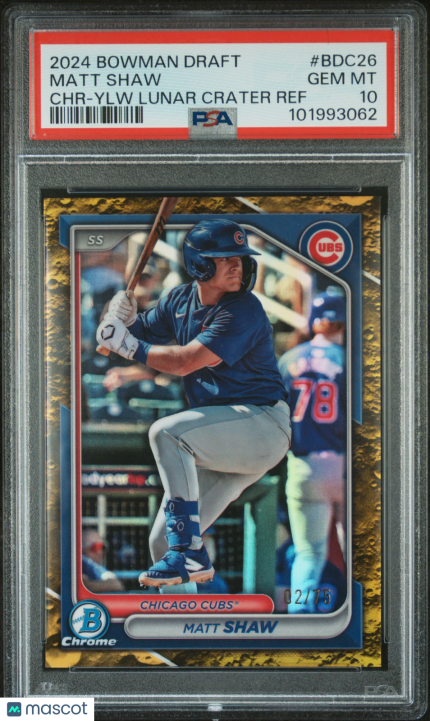 2024 Bowman Draft Matt Shaw #BDC26 PSA 10