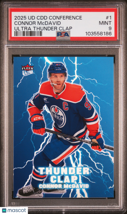 2025 Upper Deck Certified Diamond Dealer Promos Connor McDavid #1 PSA 9