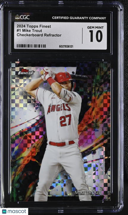 2024 Topps Finest Mike Trout #1 CGC 10