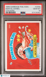 1986 Garbage Pail Kids Stickers Dental Daniel #200b PSA 10