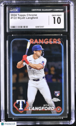 2024 Topps Chrome Wyatt Langford #122 CGC 10