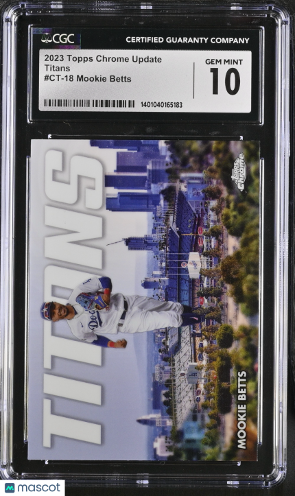 2023 Topps Chrome Update Mookie Betts #CT-18 Titans CGC 10