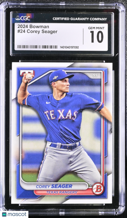2024 Bowman Corey Seager #24 CGC 10