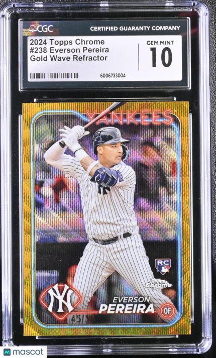 2024 Topps Chrome Everson Pereira #238 CGC 10