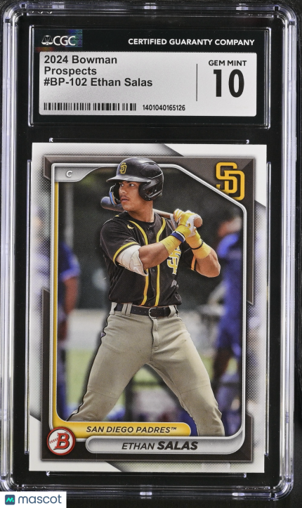 2024 Bowman Ethan Salas #BP-102 Prospects CGC 10