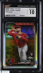 2024 Topps Chrome Jordan Lawlar #229 CGC 10