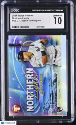 2024 Topps Pristine Jasson Dominguez #NL-23 Northern Lights CGC 10