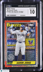 2025 Topps Aaron Judge #T90C-82 '90 Silver Pack CGC 10