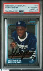 1997 Bowman Chrome Adrian Beltre #182 PSA A
