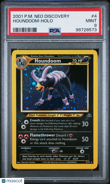Pokemon TCG Houndoom #4 PSA 9