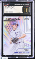 2024 Stadium Club Gerrit Cole #CFPRO-19 Chief Fantasy Pro CGC 10