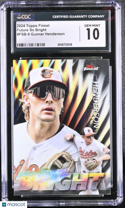 2024 Topps Finest Gunnar Henderson #FSB-9 Future So Bright CGC 10
