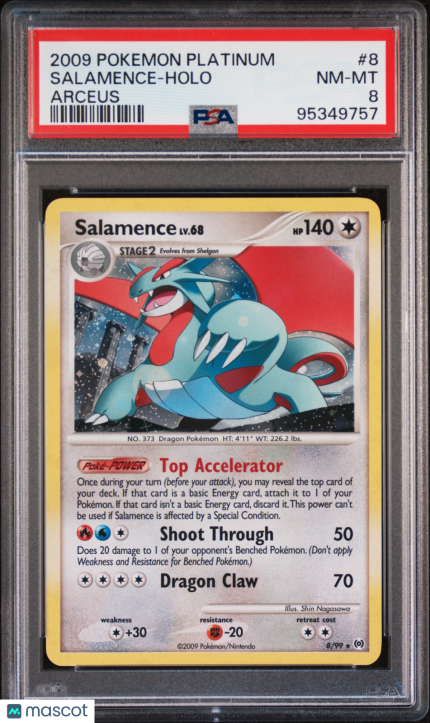 Pokemon TCG Salamence #8 Arceus PSA 8