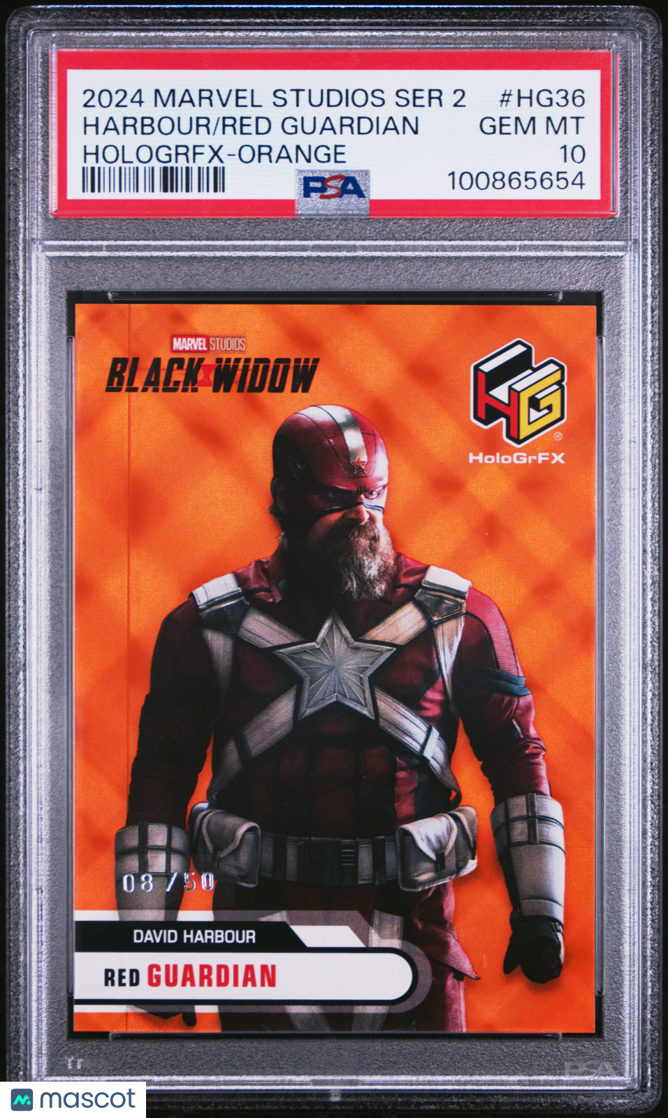 front-watermark-V2_cc9a6346-73cb-4a1a-9148-db09059159e4 2024 Upper Deck Marvel Studios POP 1 Red Guardian Harbour #HG36 PSA 10 - Image 1