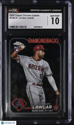 2024 Topps Chrome Update Jordan Lawlar #USC51 CGC 10