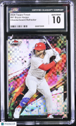2024 Topps Finest Bryce Harper #41 CGC 10