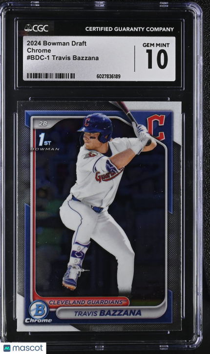 2024 Bowman Draft Travis Bazzana #BDC-1 Chrome CGC 10