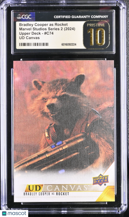 2024 Upper Deck Marvel Studios Series 2 Bradley Cooper as Rocket #C74 CGC 10